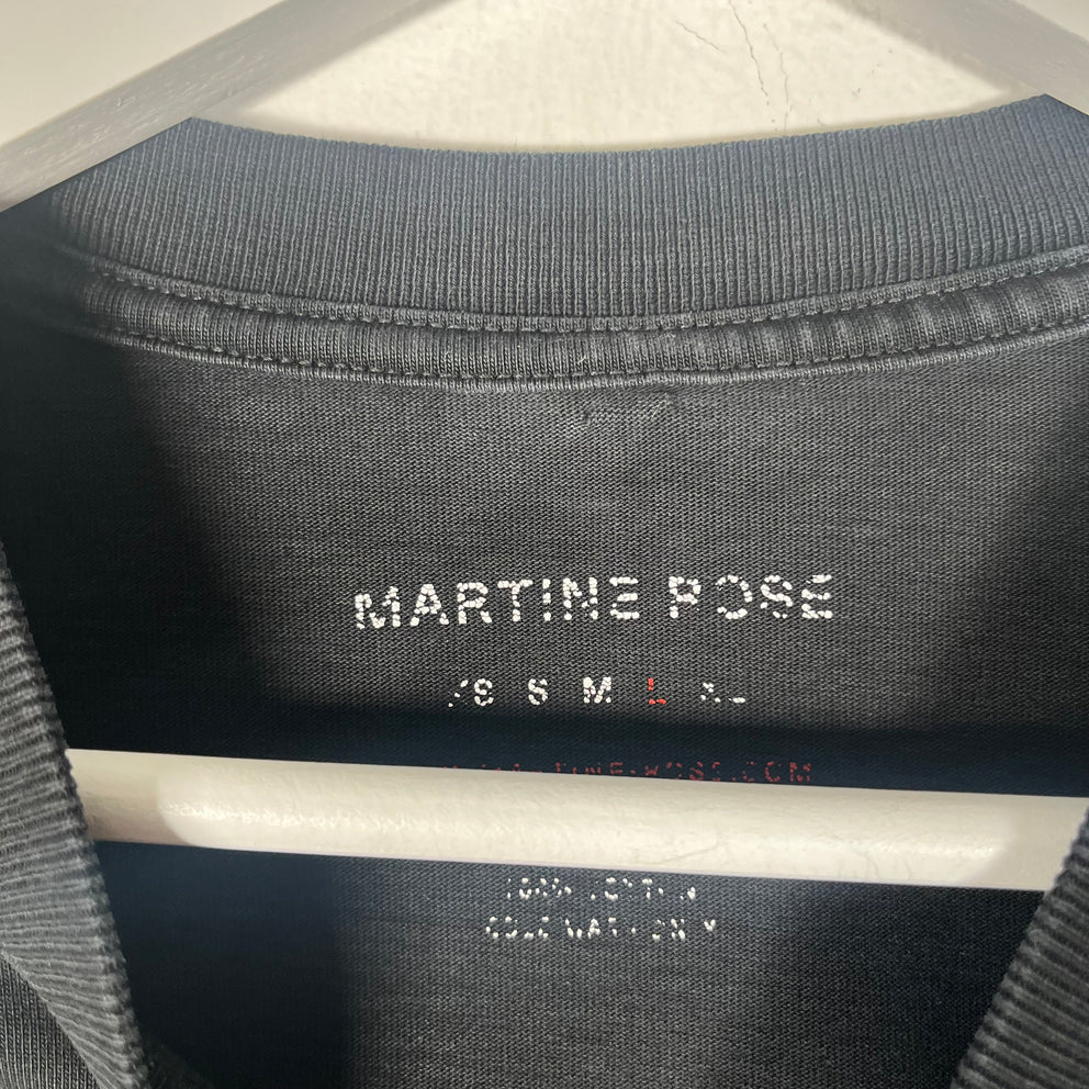 Martine Rose Black Logo T-Shirt Size L