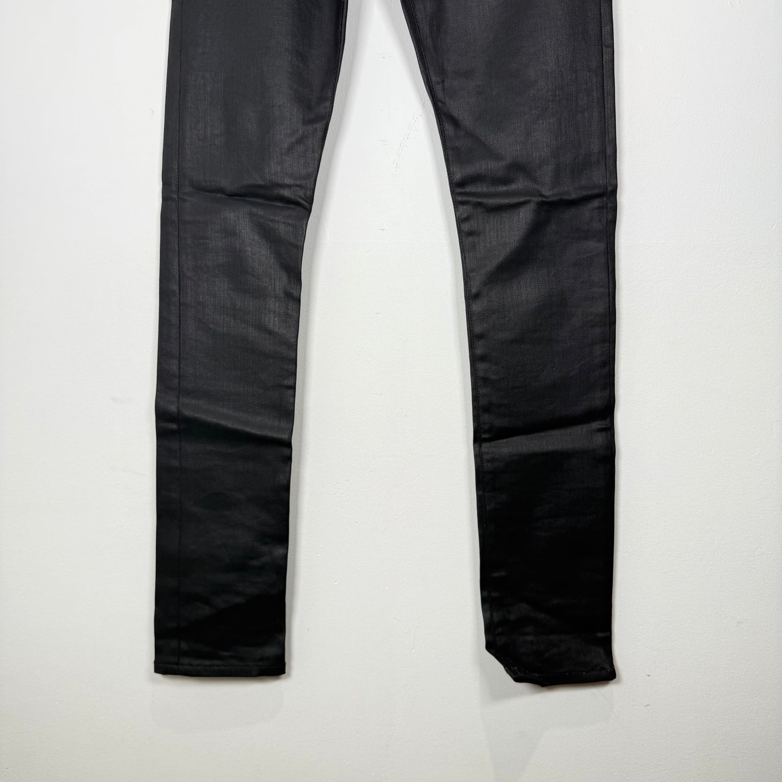 Saint Laurent Jeans Black Waxed D02 Size 27