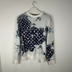Louis Vuitton Monogram Bandana Intarsia Knit Crewneck Size S