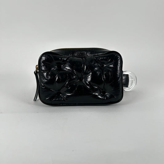Maison Margiela Black 'Glam Slam' Patent Leather Bag