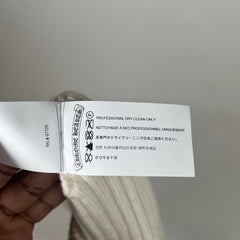 Chrome Hearts White Plus Cross Cashmere Beanie