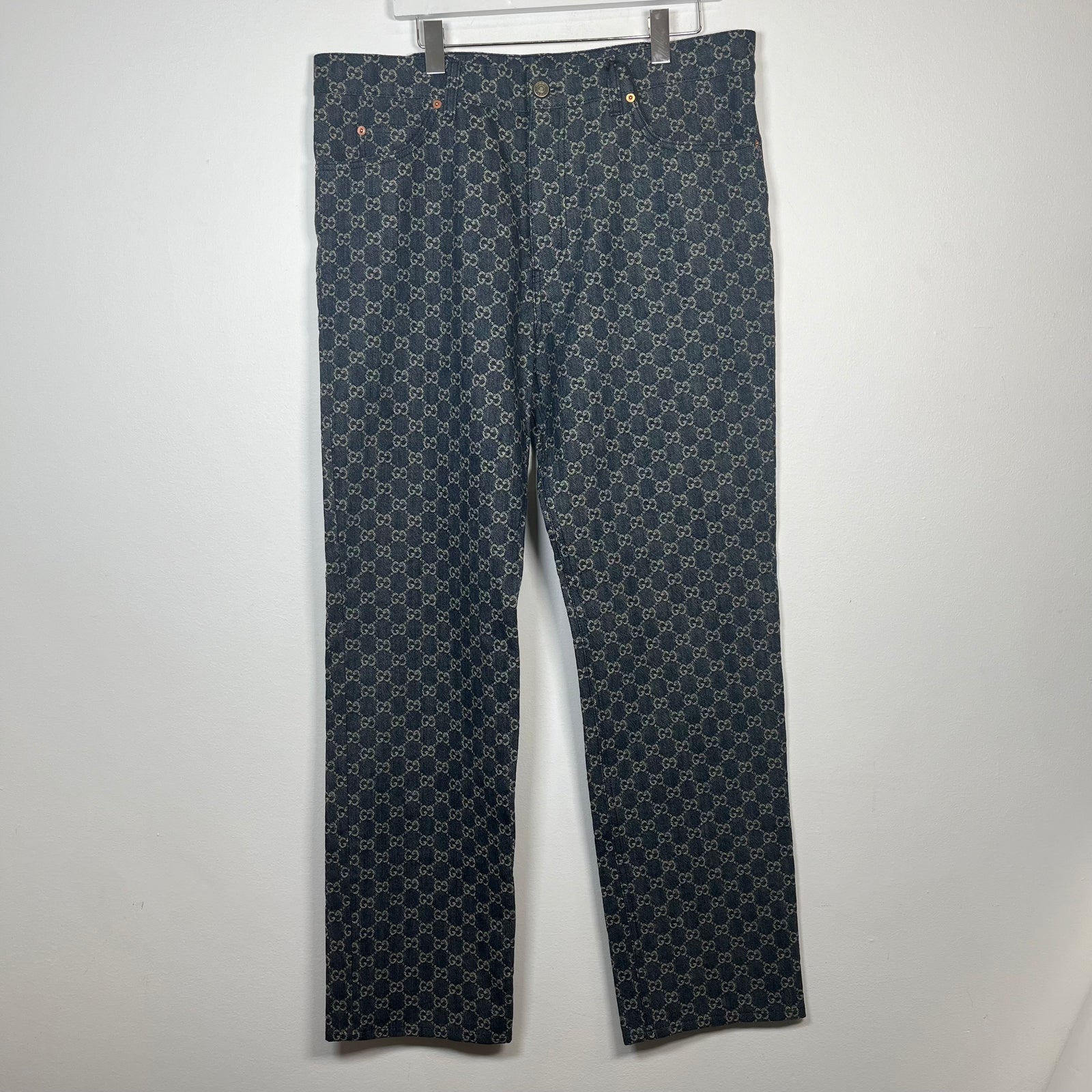 Gucci Indigo GG Denim Jeans Size 40