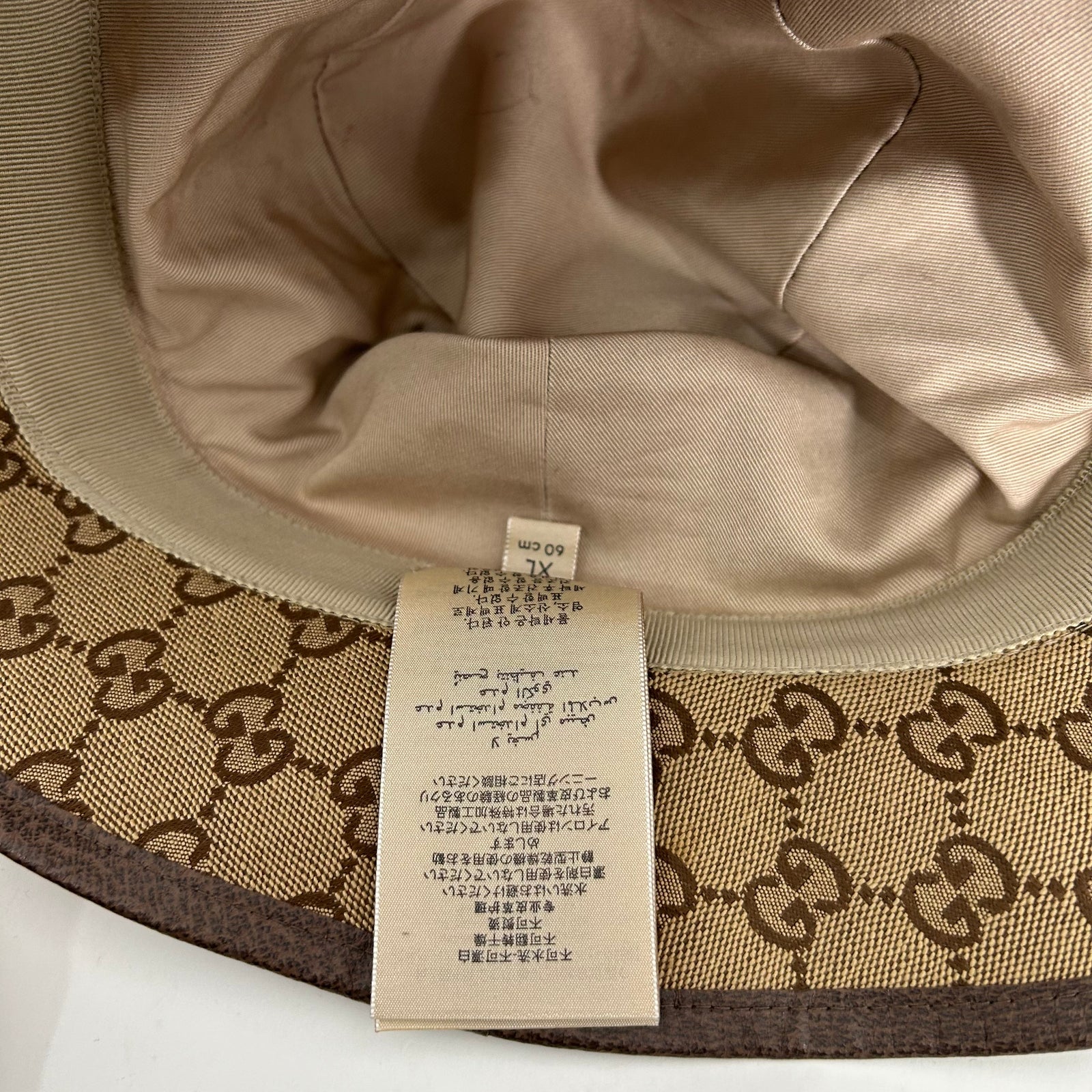 Gucci Brown GG Supreme Canvas Bucket Hat
