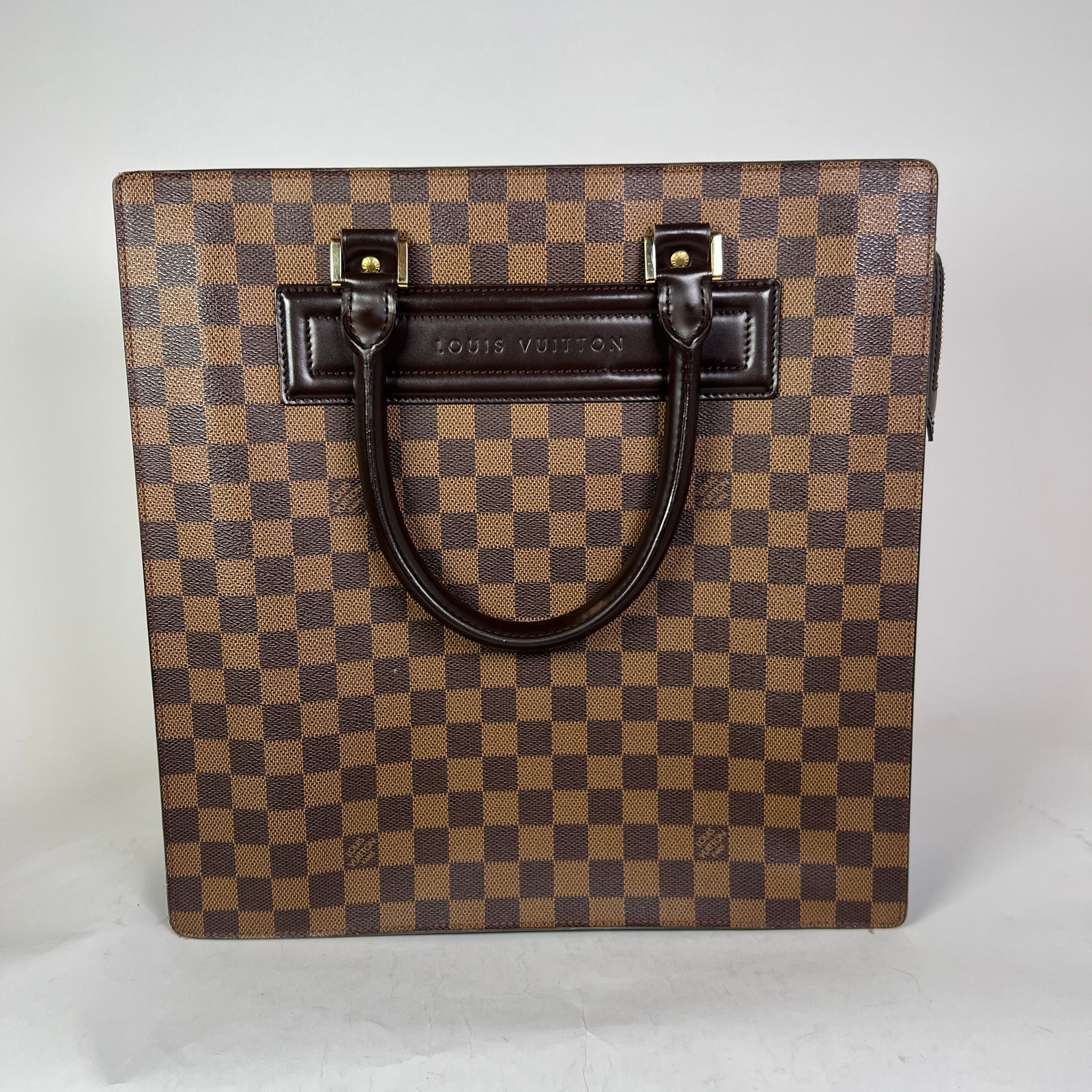 Louis Vuitton Ebene Damier Venice Sac De Plat Canvas Bag