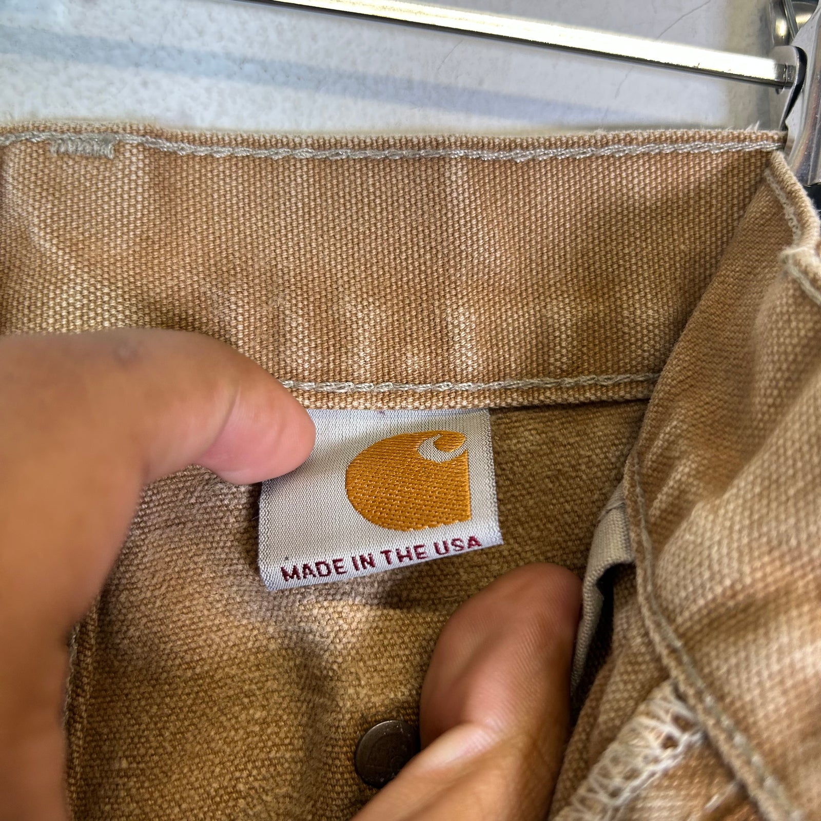 Carhartt Tan Thrashed Double Knee Carpenter Pants 002