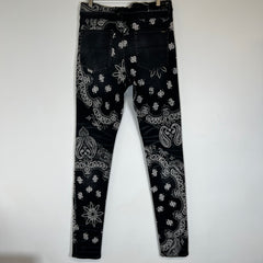 Amiri Paisley Black Jeans Size 36