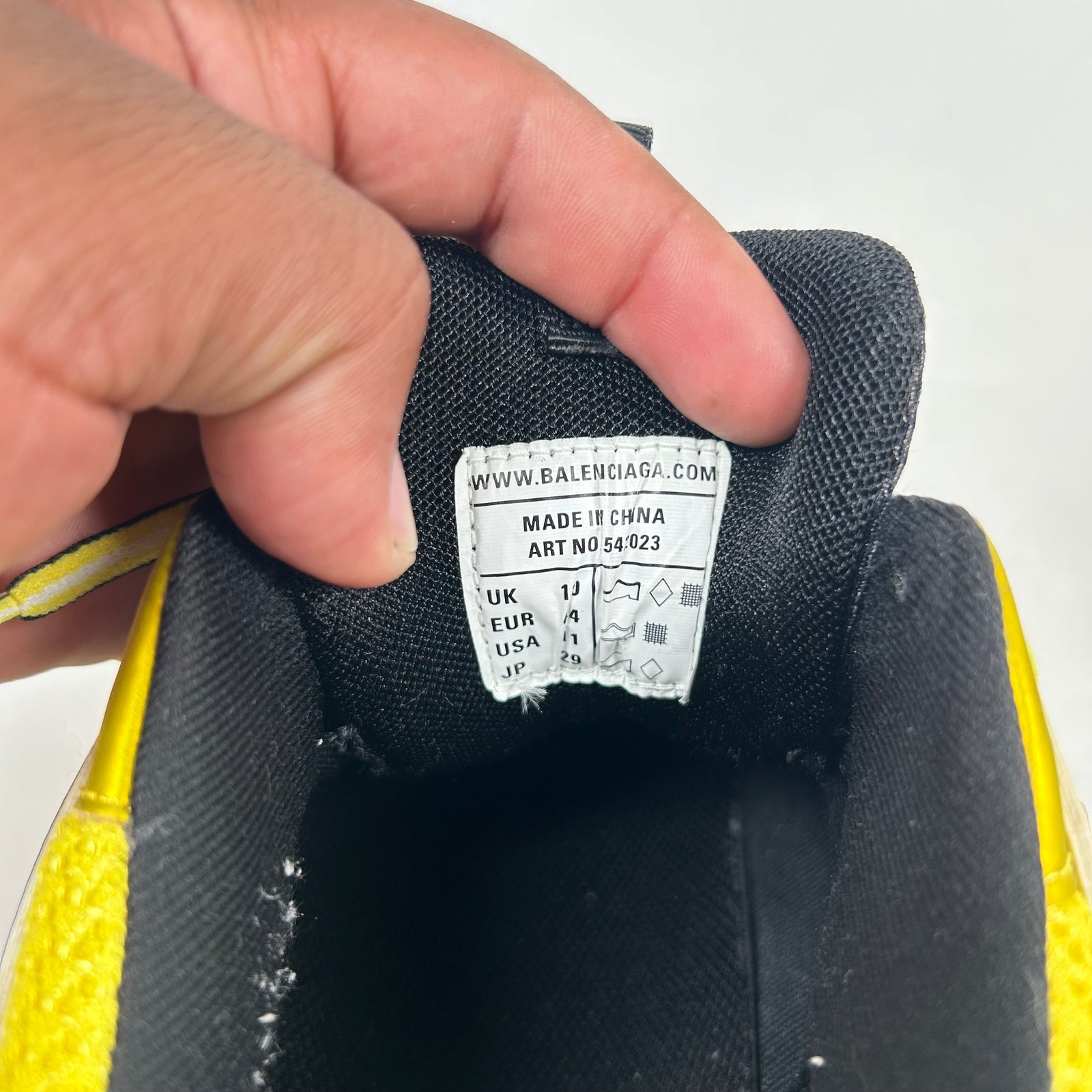 Balenciaga Yellow Track Sneakers Size 44