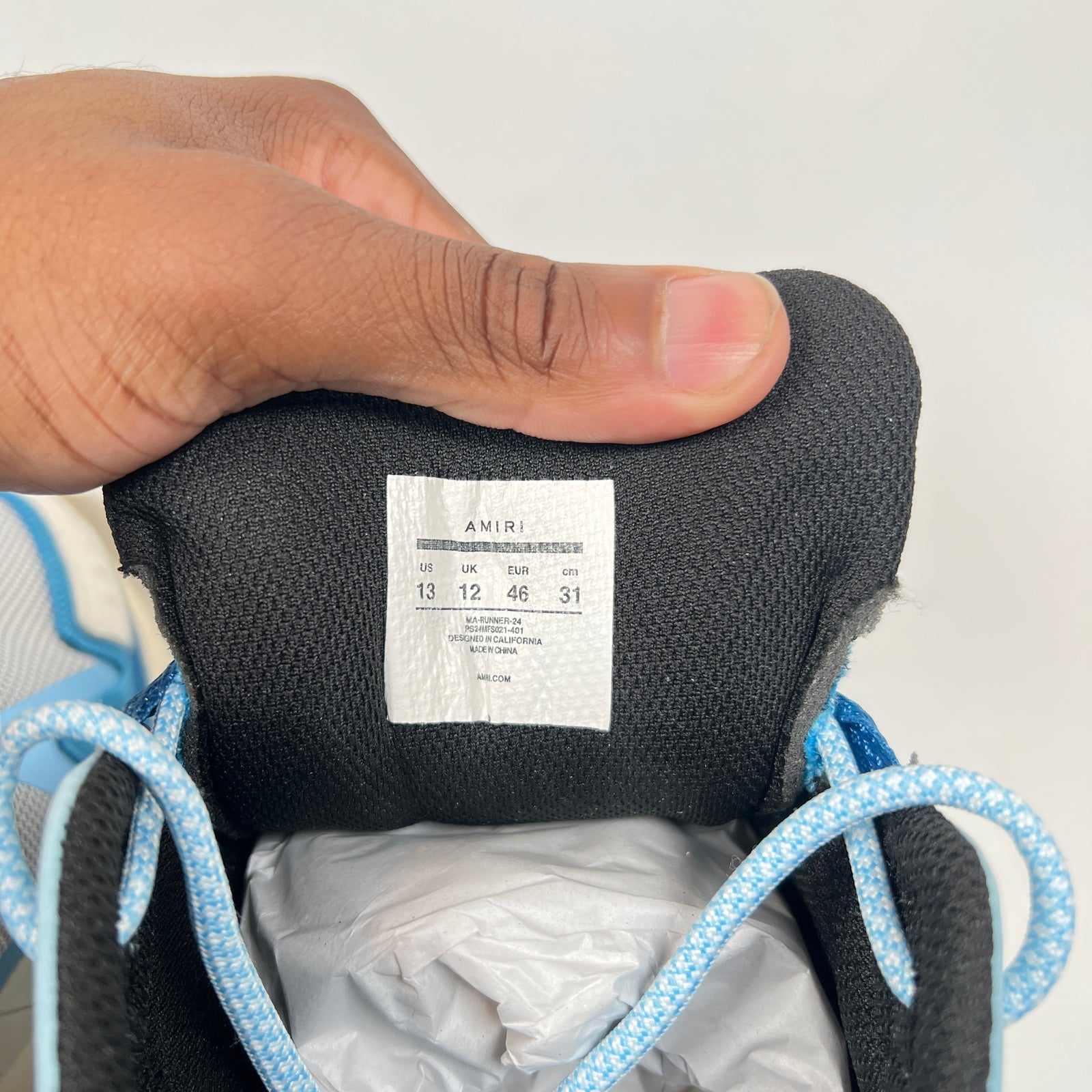 Amiri Blue MA Runner Size 46