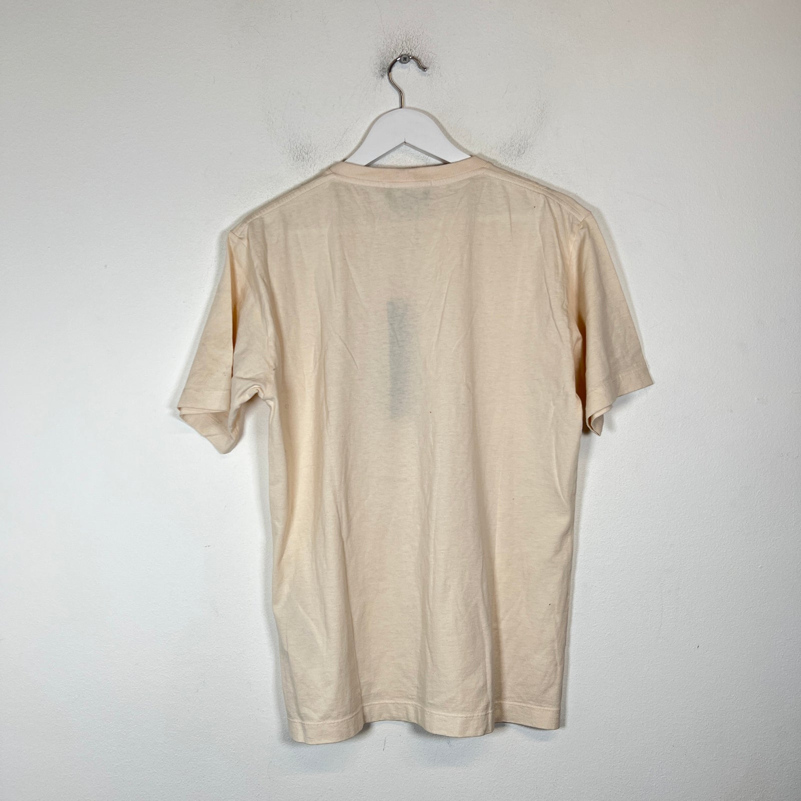 Stone Island Cream Embroidered Logo T-Shirt Size S
