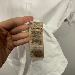 Burberry Sport White Polo Shirt Size XXL