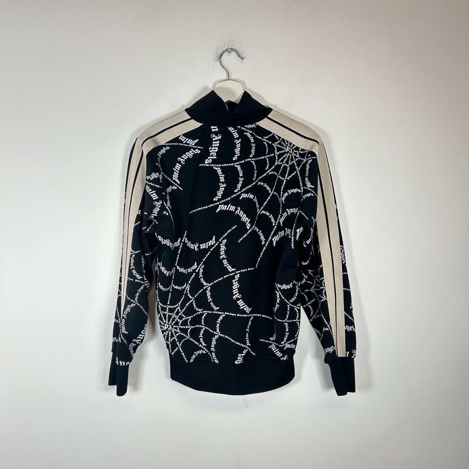Palm Angels Black Spiderweb Track Jacket Size M