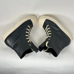 Rick Owens Black Leather High-Top Ramones Size 45.5