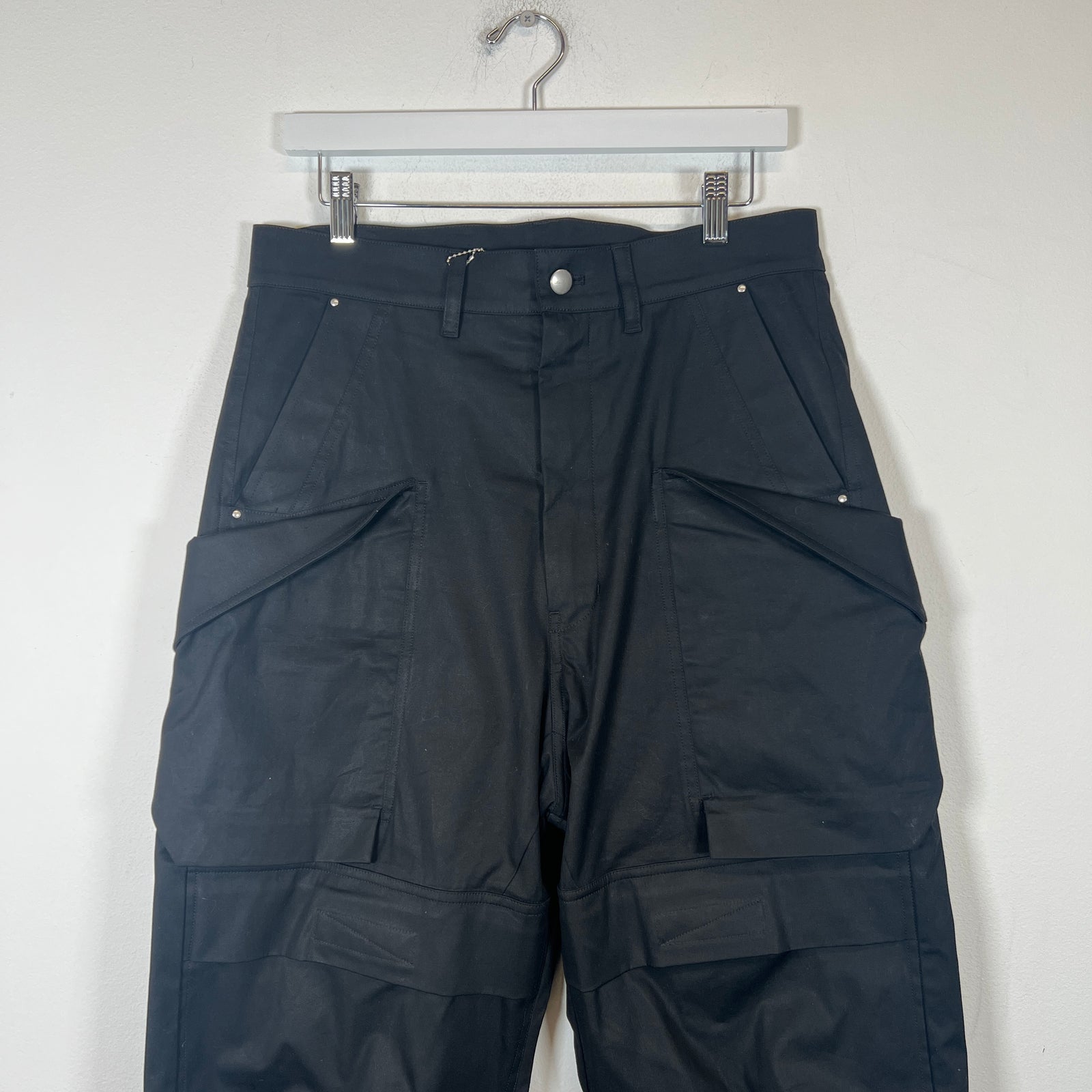 Rick Owens Black Stefan Cargo Pants Size 31