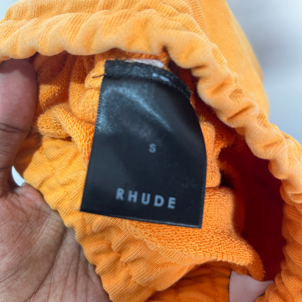 Rhude x McLaren Orange Logo Shorts Size S