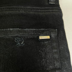 Amiri MX1 Black Waxed Denim Jeans
