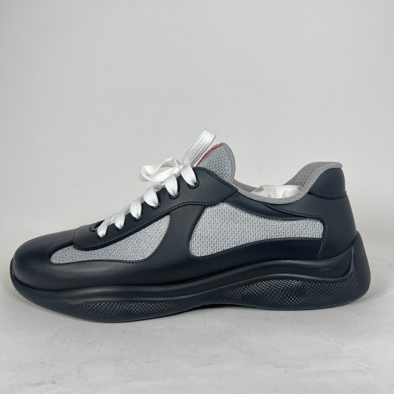 Prada Black Rubber America Cups Size 44