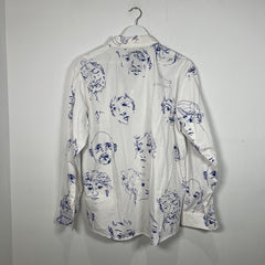 Kid Super 'Faces' Runway Button-Up Shirt Size XL