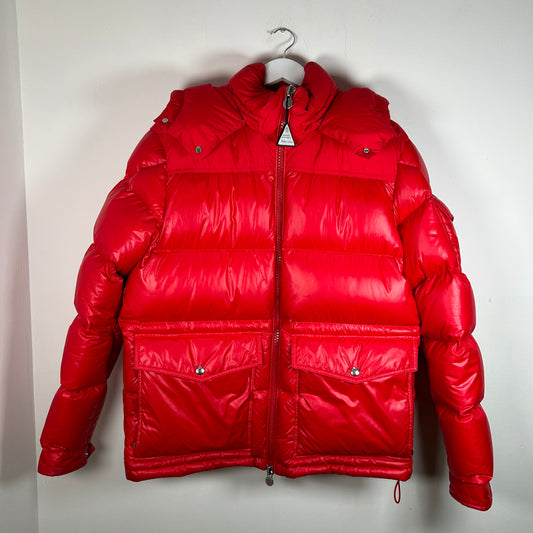 Moncler Red Maya Puffer Jacket Size 3