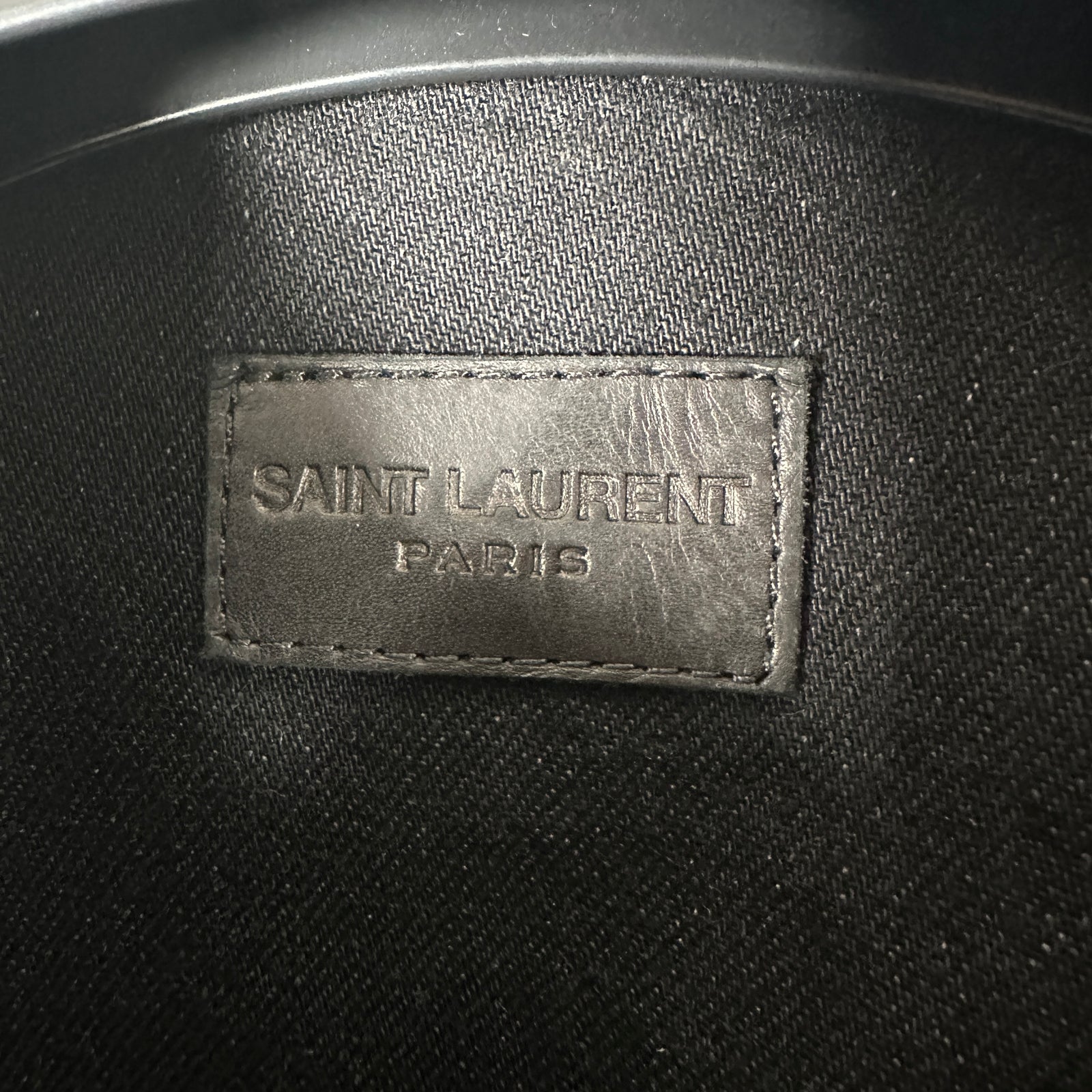Saint Laurent Black Denim Jean Jacket Size L