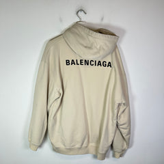 Balenciaga Back Logo Oversized Hoodie