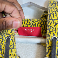 Supreme x IRAK Yellow Zip-Up Hoodie Size XL