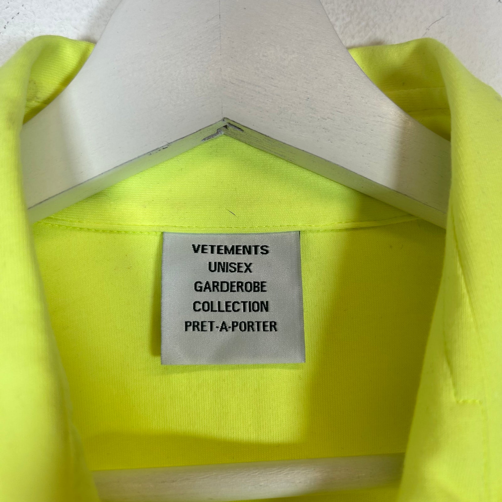 Vetements Neon Flag Shirt Size S