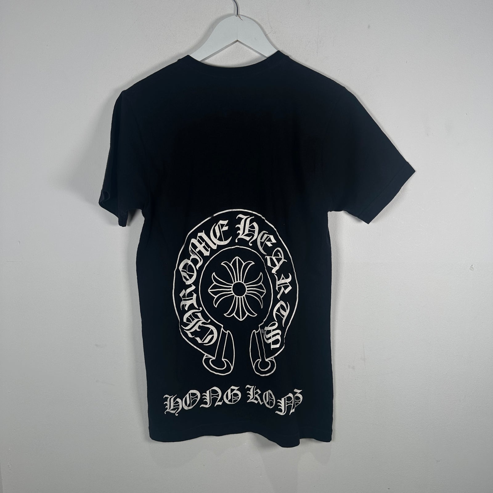 Chrome Hearts Black 'Hong Kong' Horseshoe Graphic T-Shirt Size S