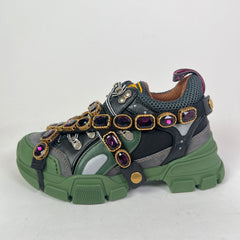 Gucci Crystal Embellished Flashtrek Sneaker