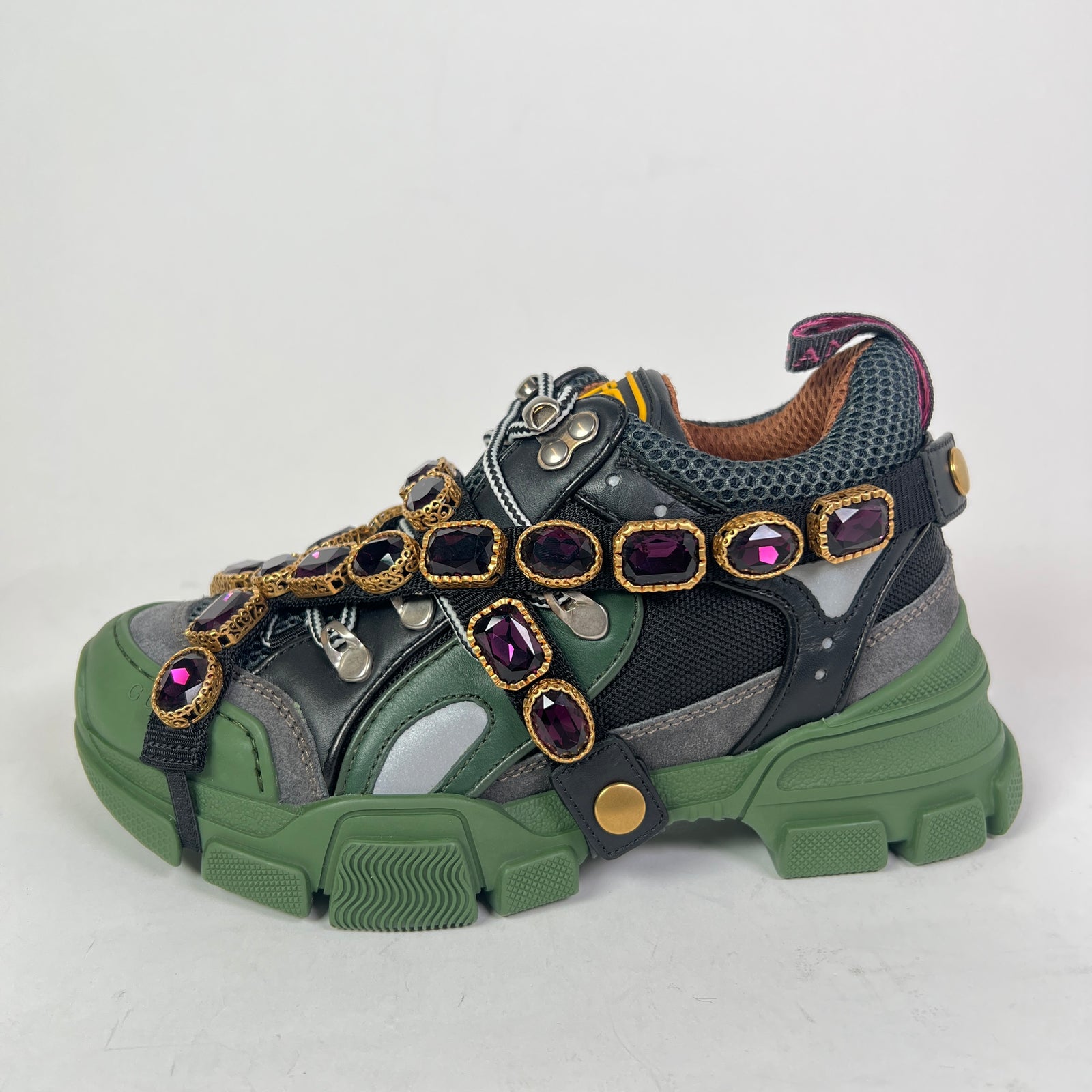 Gucci Crystal Embellished Flashtrek Sneaker