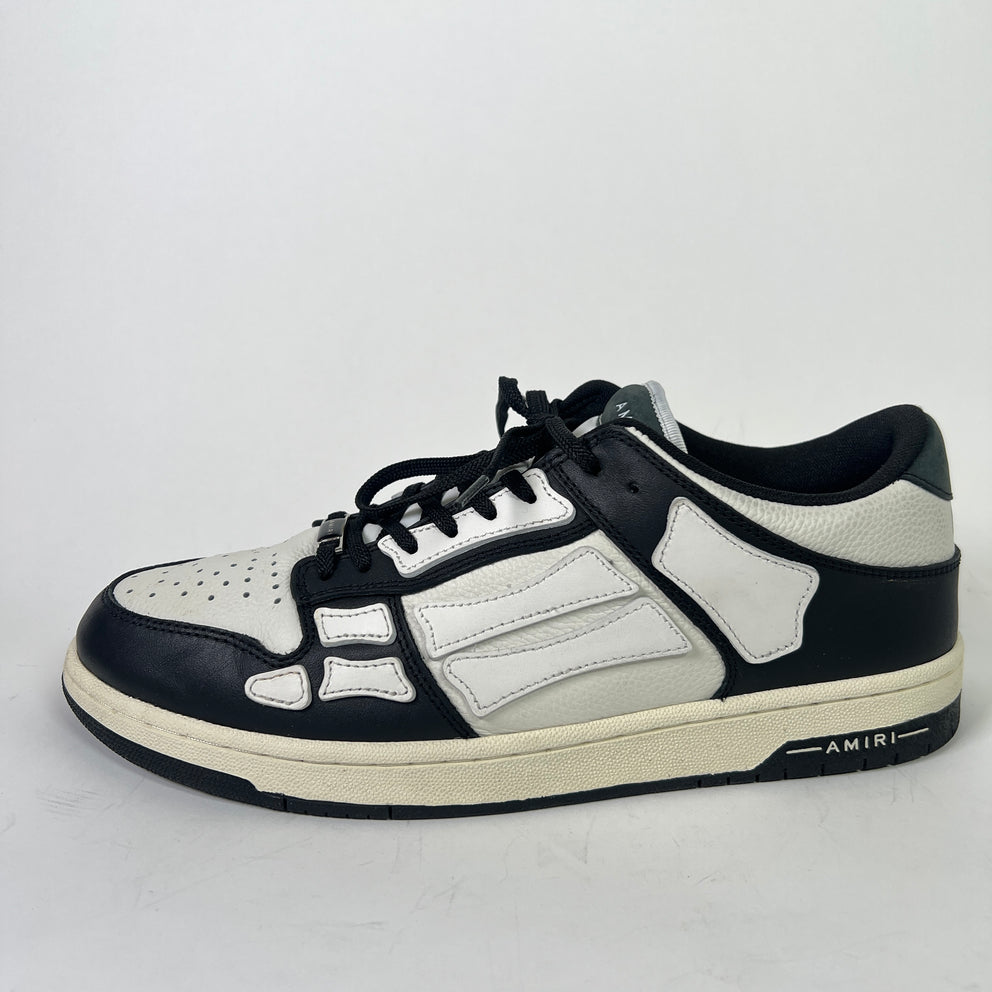 Amiri Skel Black/White Low-Top Sneakers