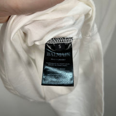 Balmain Iridescent Graphic T-Shirt Size S