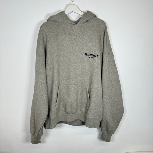 Essentials Light Grey Hoodie Size L