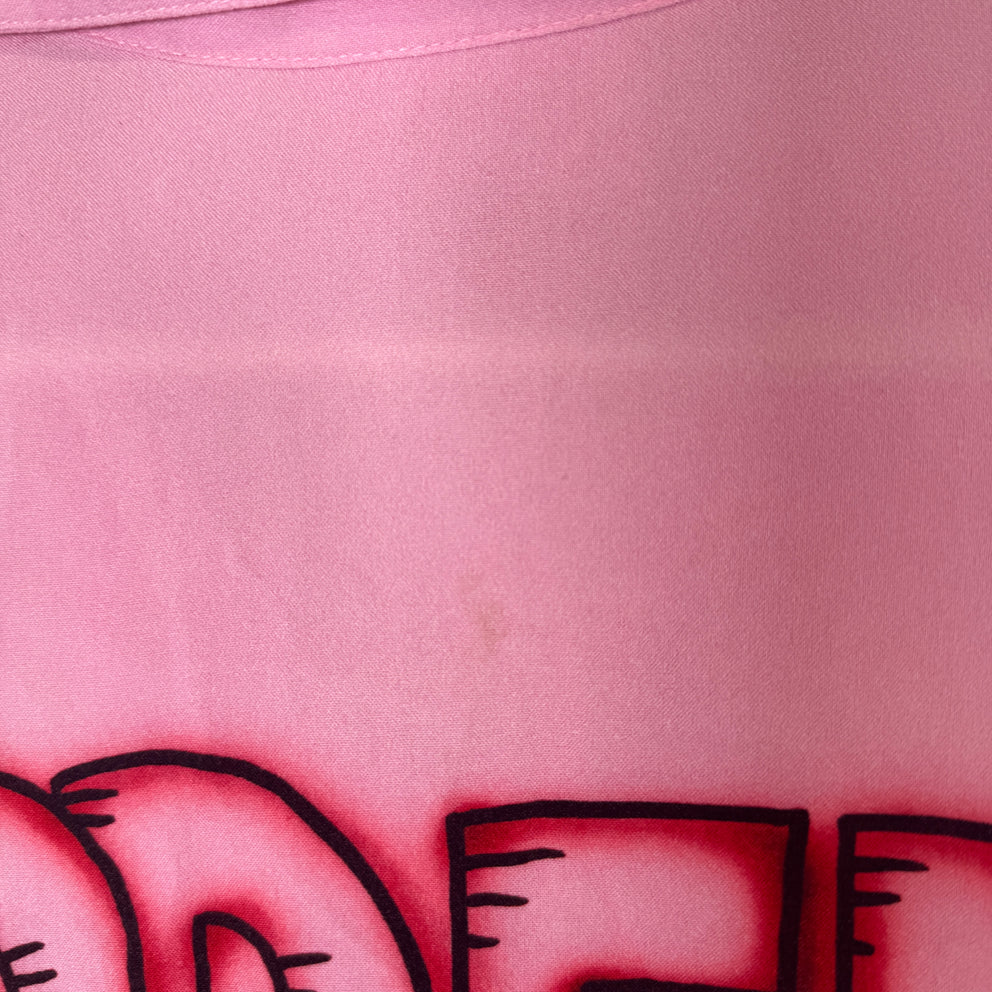 Supreme Pink Dancing Rayon S/S Shirt Size M