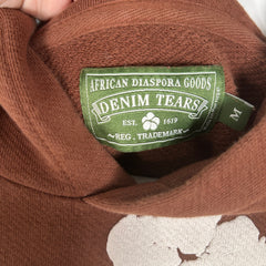 Denim Tears Brown Wreath Hoodie Size M