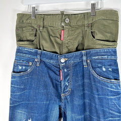 Dsquared Double Waist Jeans Size 32