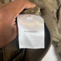 Givenchy Khaki Nylon Bomber Jacket Size 48