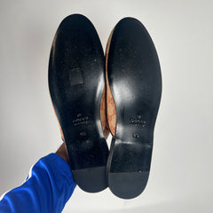 Gucci Beige LA Angels GG Monogram Mules Size GG 9.5