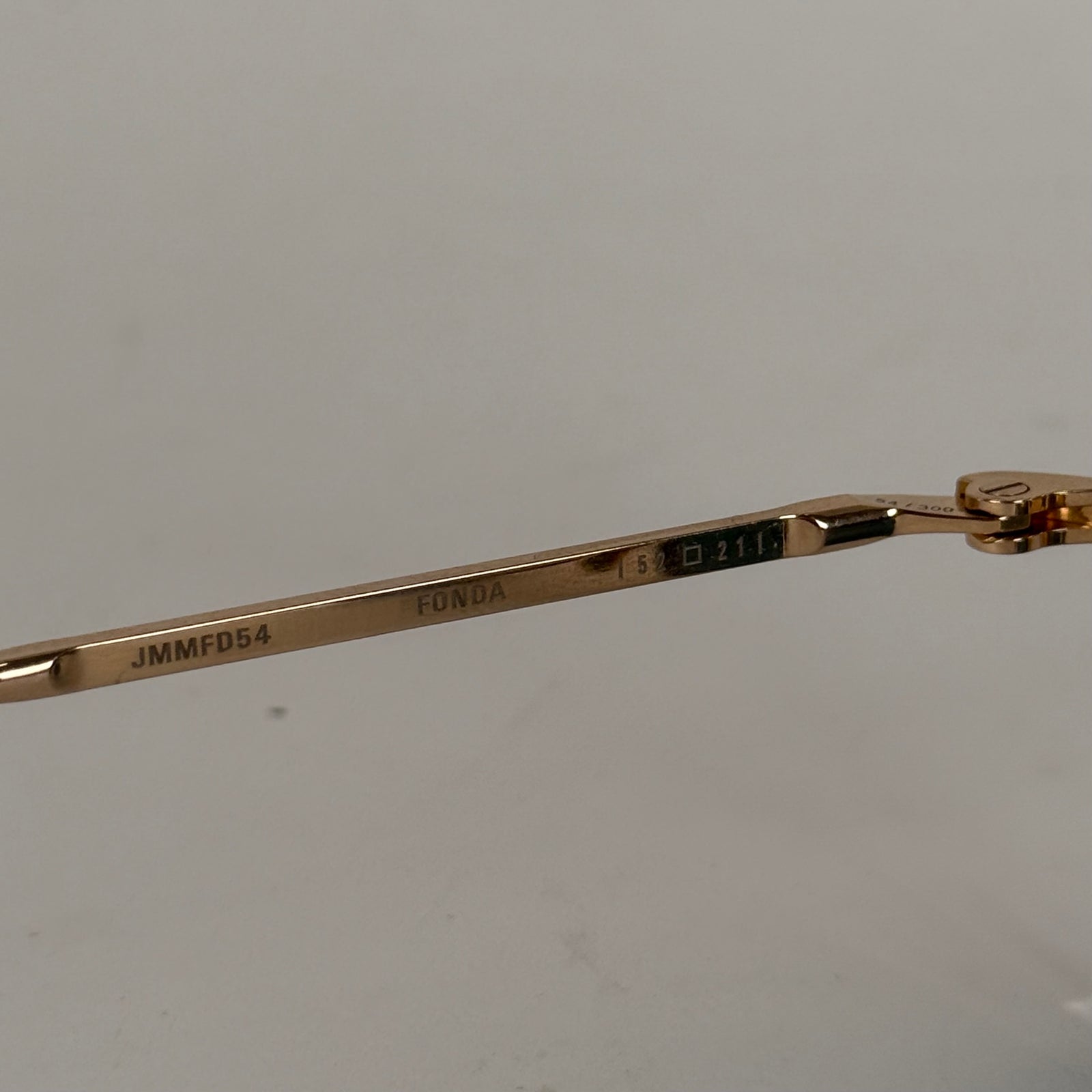 Jacques Marie Mage Titanium22 'Fonda' Gold Wire Frame Sunglasses