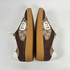Gucci G57 Brown Suede Sneaker Size GG 8