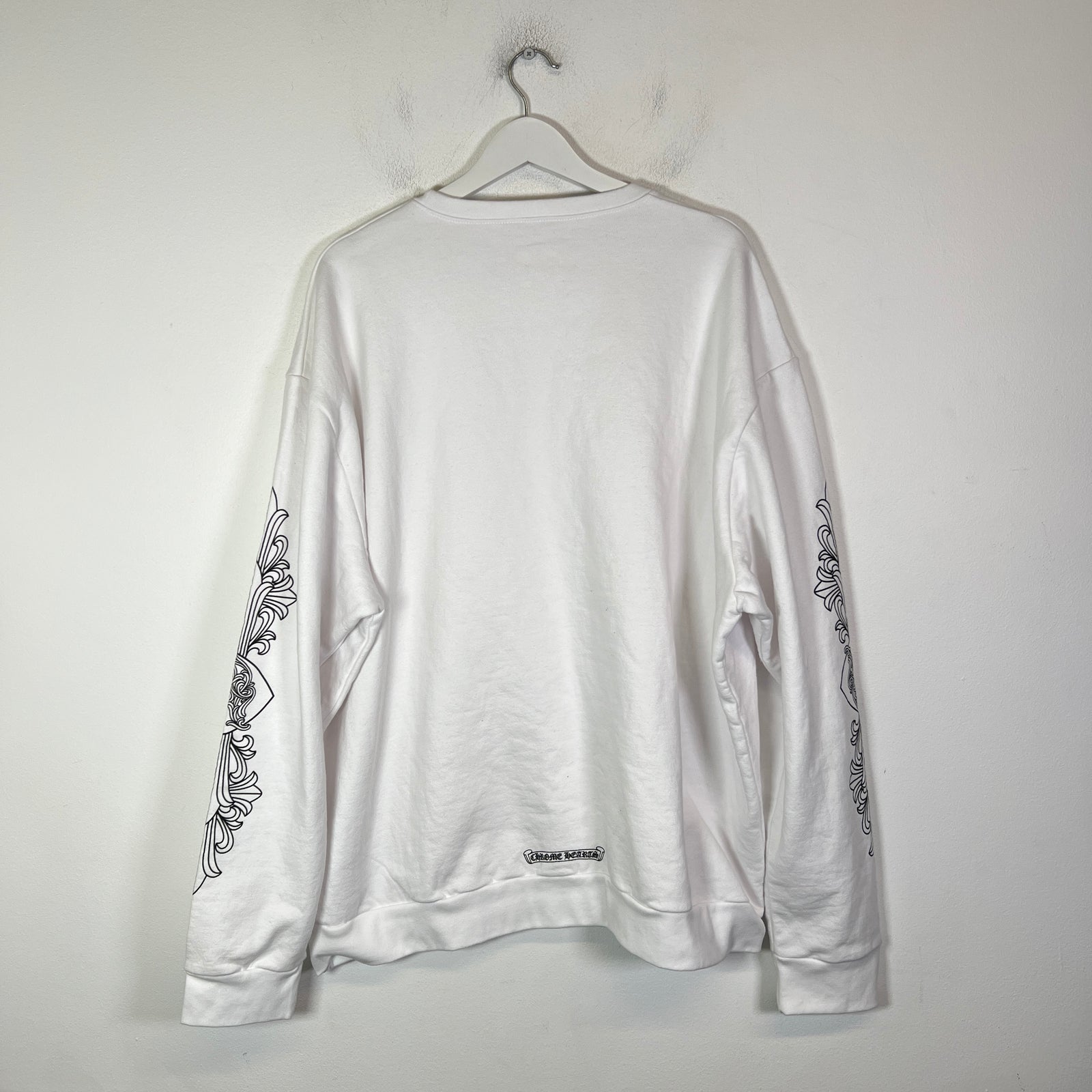 Chrome Hearts White 'Love You' Floral Crewneck Size XXL