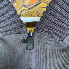 Fendi FF Marble-Effect Reversible Bomber Jacket