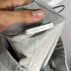 Helmut Lang Grey 3D Logo Sweatpants Size M