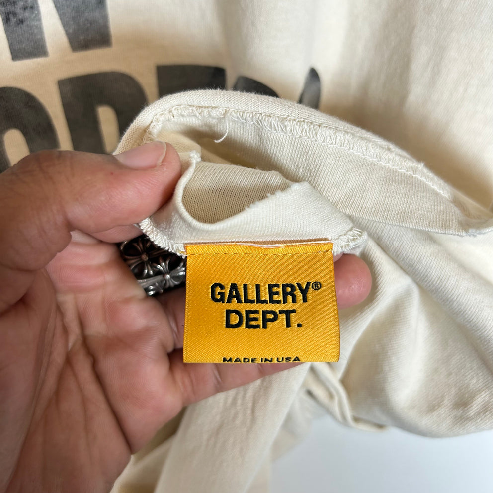 Gallery Dept White Work In Progress T-Shirt