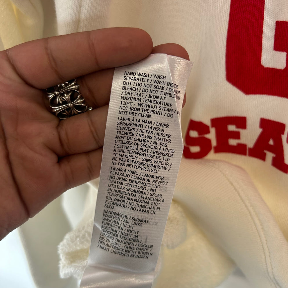 Gucci White 'Music Is Mine Seats Reclined' Sweatshirt Size S