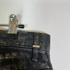 Dior Homme AW03 Black Luster Waxed Denim Jeans