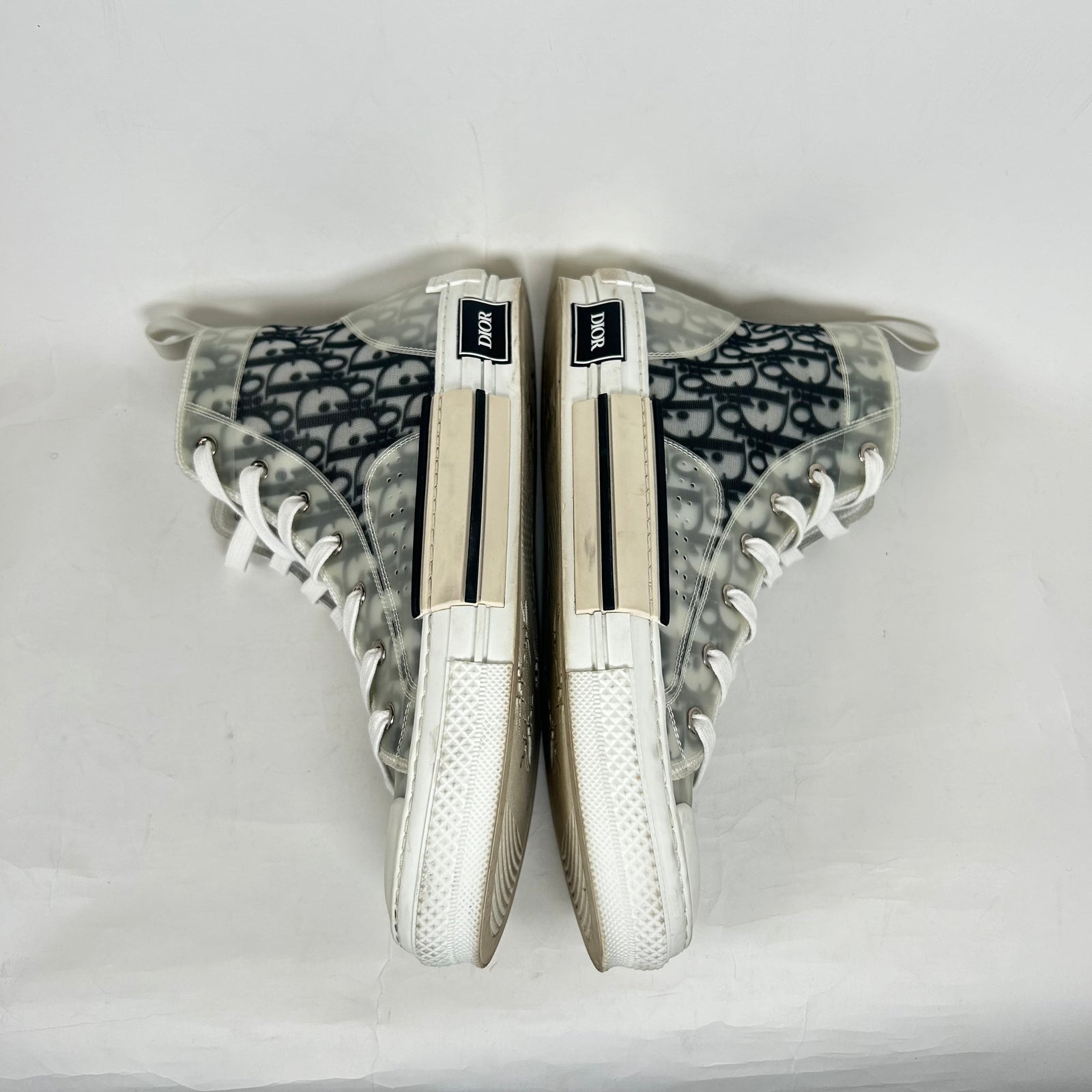 Dior B23 Black/White High Top Sneaker Size 44