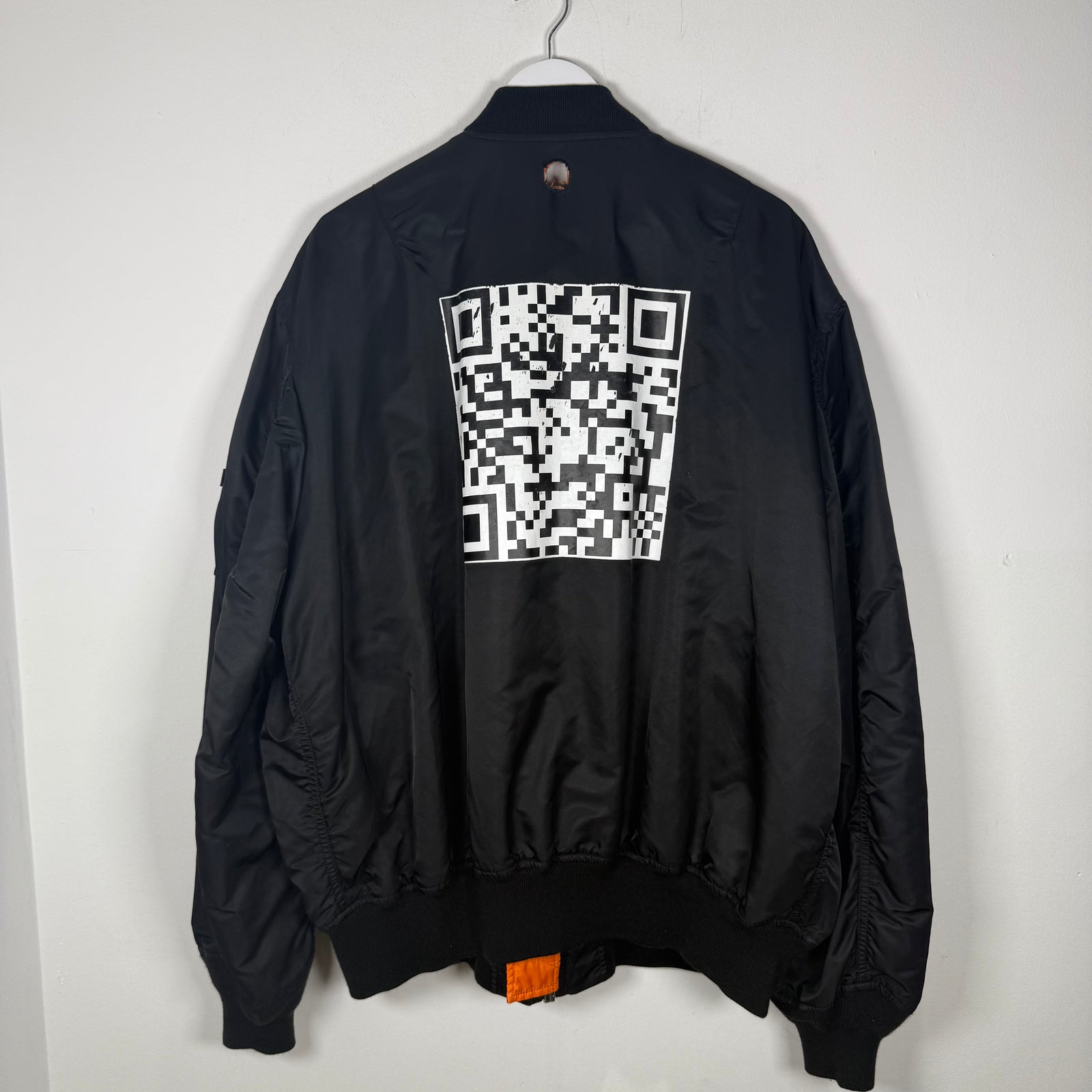 Vetements Reversible QR Bomber Jacket Size L