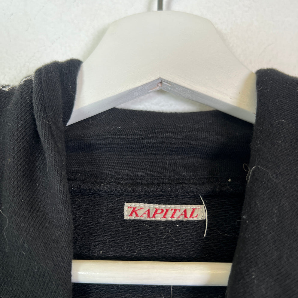 Kapital Black Souvenir Hoodie Size 1