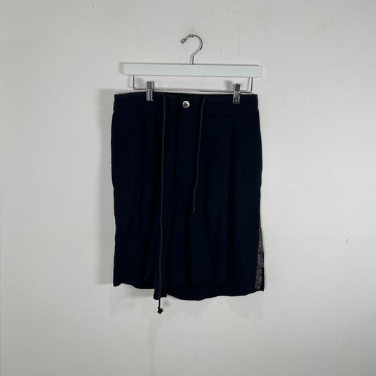 Sacai Navy Sparkle Stripe Shorts Size M