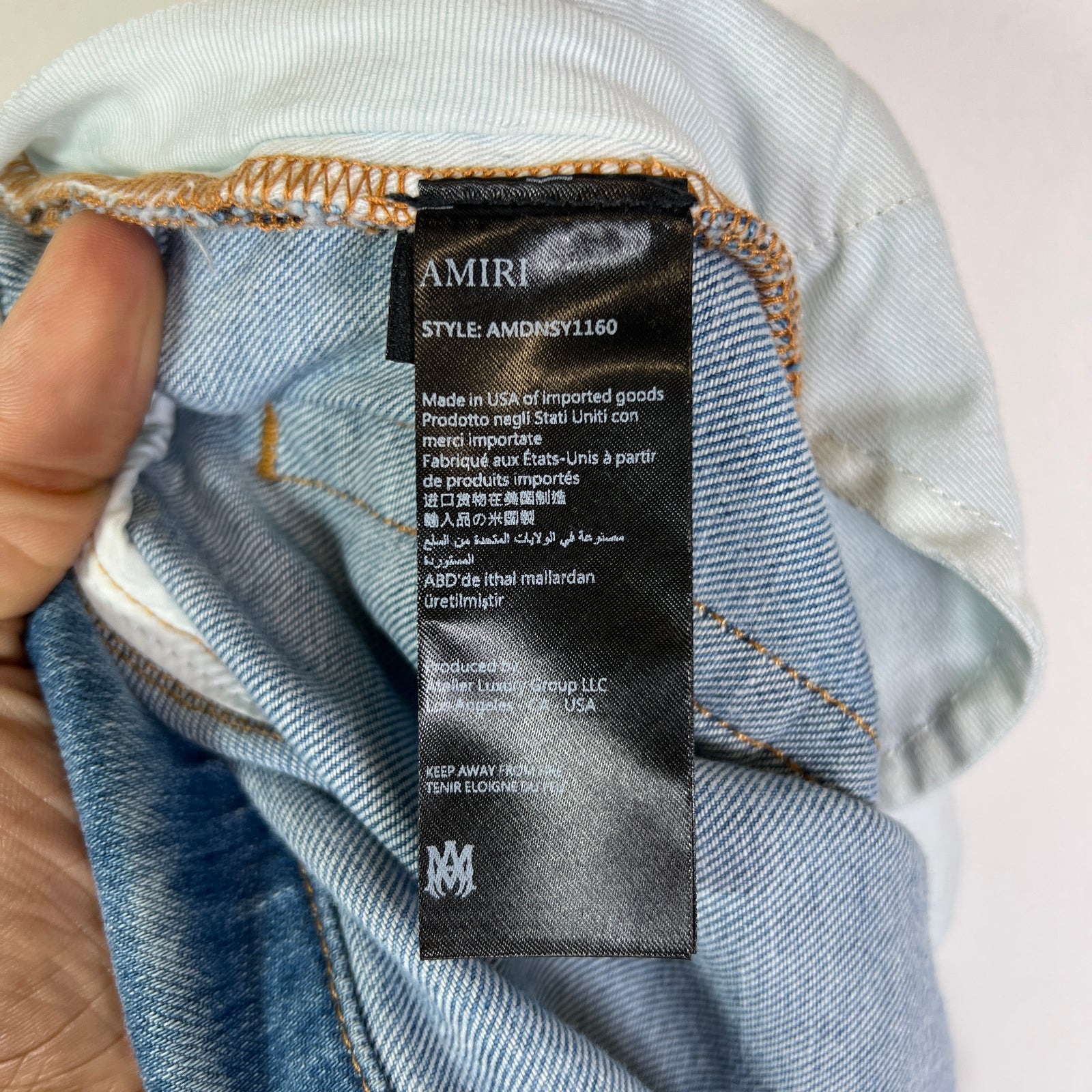 Amiri Faded Indigo Painter Denim MX1 Jeans
